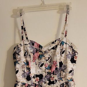 Hell Bunny Flamingo Skull Dress L